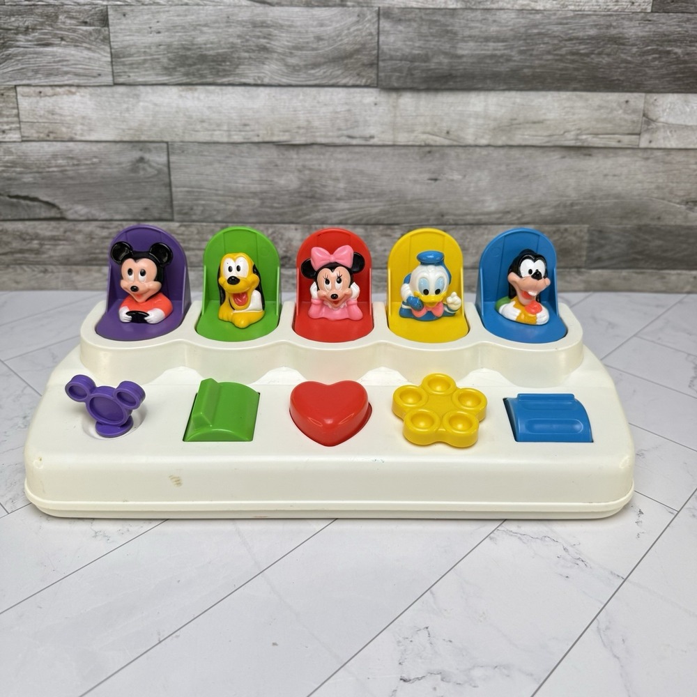 Vintage Disney Mattel Mickey Mouse and Friends Pop Up Surprise Toy